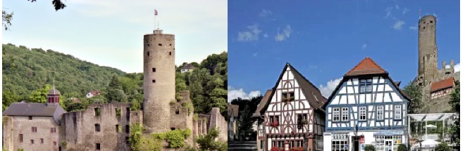 Burg Eppstein und Fachwerkhäuser in der Altstadt